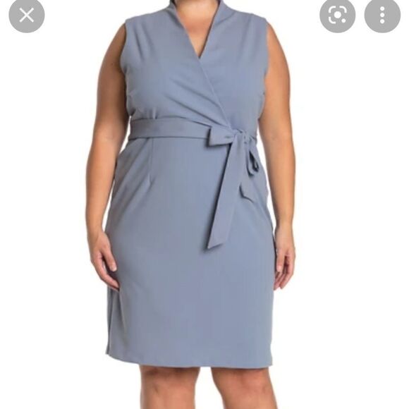 Alexia Admor SAVANNAH SLEEVELESS WRAP SHEATH 1x - Picture 1 of 7